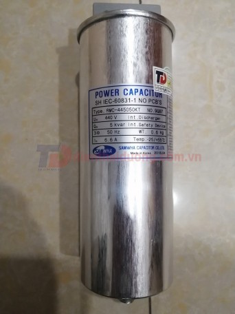 Tụ bù khô SAMWHA 3P 5KVAr 440V ( RMC-4450050KT )