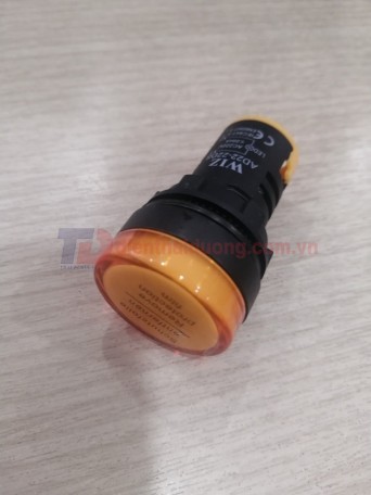 Đèn báo LED Ø22 màu vàng 220VAC ( AD22-22DS )