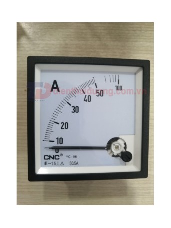Đồng hồ Ampe 50/5A, size: 96x96 ( YC-96 )