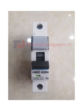 MCB HYUNDAI 1P 6A 6kA ( HGD63N )