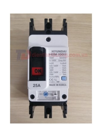 MCCB HYUNDAI 2P 25A 35kA ( HGM100E-F )