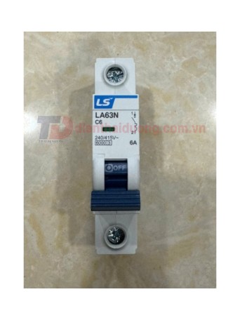 MCB LS 1P 6A 6kA ( LA63N )