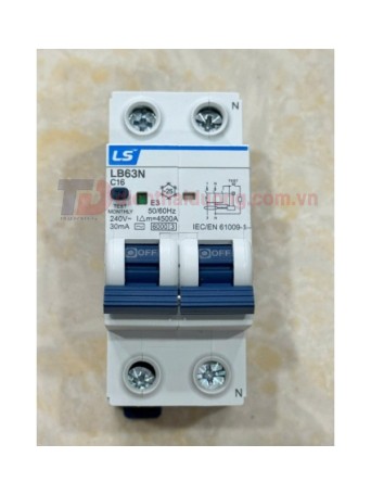 RCBO LS 1P+N 16A 6KA 30mA  ( LB63N )