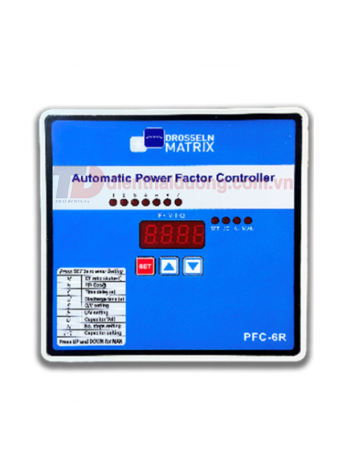 Bộ điều khiển tụ bù 07 Cấp DROSSELN MATRIX PFC-6R