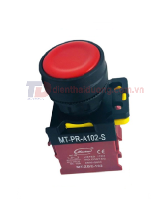 Nút nhấn OFF MASTER màu đỏ Ø22 loại tự nhả ( MT-PR-A102-S )