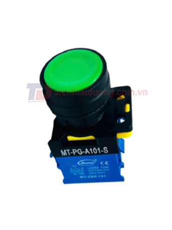 Nút nhấn ON MASTER màu xanh lá Ø22 loại tự nhả ( MT-PG-A101-S )