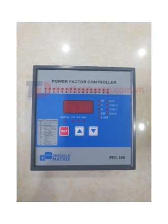 Bộ điều khiển tụ bù 16 Cấp DROSSELN MATRIX PFC-16S
