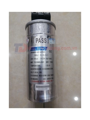 TỤ BÙ KHÔ SINO 1P 5KVAr 250V ( SGKJ-0.25-5-1 )