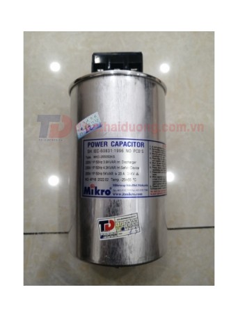 Tụ bù khô MIKRO 1P 5KVAr 250V ( MKC-255050KS )