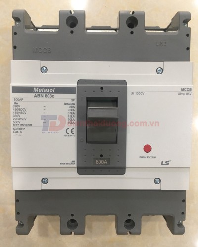 MCCB LS 3P 800A 45kA ( ABN803c )