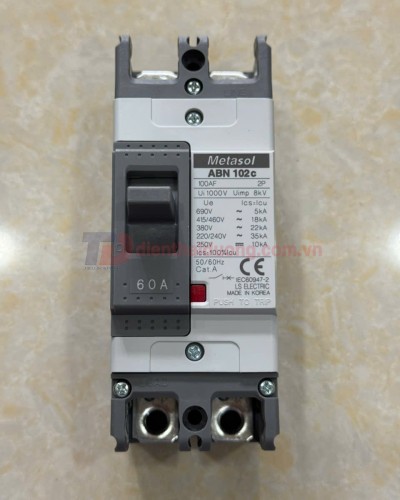 MCCB LS 2P 60A 35kA ( ABN102c )