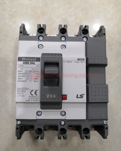 MCCB LS 4P 20A 18kA ( ABN54c )