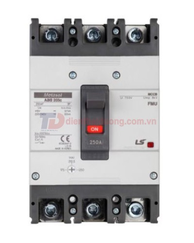 MCCB LS 3P 100A 37kA chỉnh dòng 0.7-0.85-1.0 x In ( ABS203c FMU )