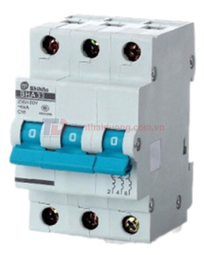 MCB SHIHLIN 3P 50A 6kA ( BHA-B3 )