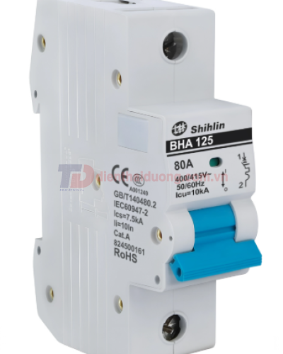 MCB SHIHLIN 1P 80A 10kA ( BHA125 )