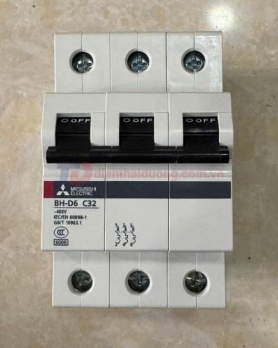 MCB MITSUBISHI 3P 32A 6kA ( BH-D6 )