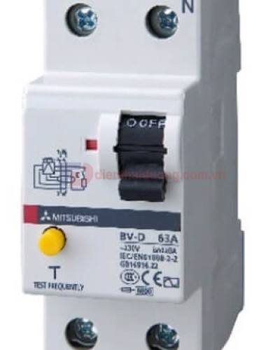 RCCB MITSUBISHI 2P 63A 30mA/300mA ( BV-D )