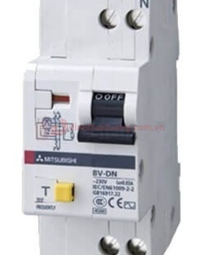 RCBO MITSUBISHI 1P+N 10A 6KA 30mA/100mA/300mA ( BV-DN6 )