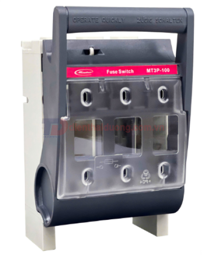 Đế cầu chì MASTER dòng cắt ngắn mạch cao 3P 100A ( MT3P-100 )