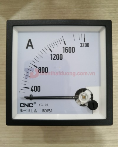 Đồng hồ Ampe 1600/5A, size: 96x96 ( YC-96 )