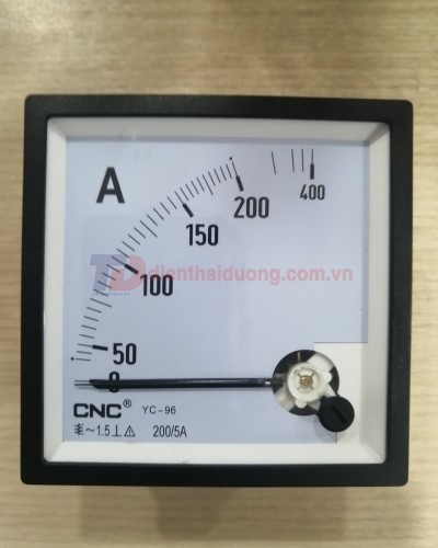 Đồng hồ Ampe 200/5A, size: 96x96 ( YC-96 )