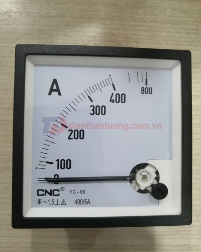 Đồng hồ Ampe 400/5A, size: 96x96 ( YC-96 )