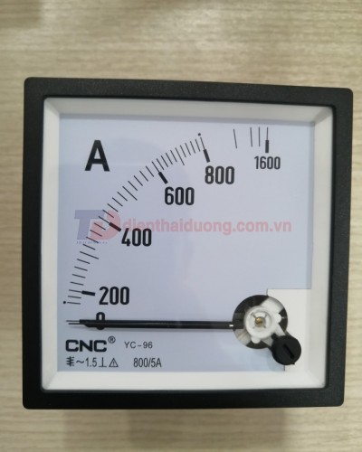 Đồng hồ Ampe 800/5A, size: 96x96 ( YC-96 )
