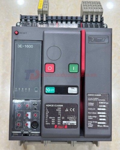 MCCB HIMEL 3P 1250A 50kA chỉnh dòng điện tử: 0.4~1*In ( HDM3E16M123F555L )