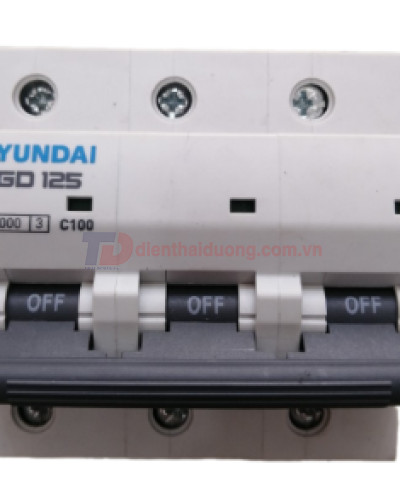 MCB HYUNDAI 3P 125A 10kA ( HGD125 )