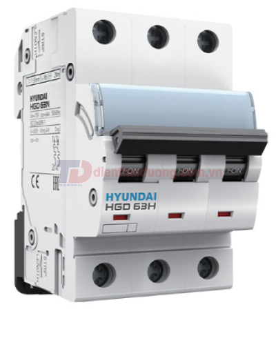 MCB HYUNDAI 3P 6A 10kA ( HGD63H )