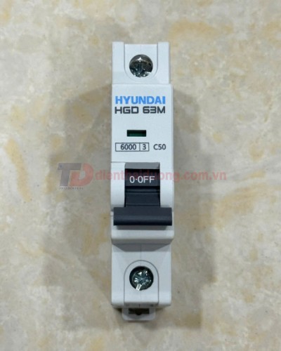 MCB HYUNDAI 1P 50A 6kA ( HGD63M )