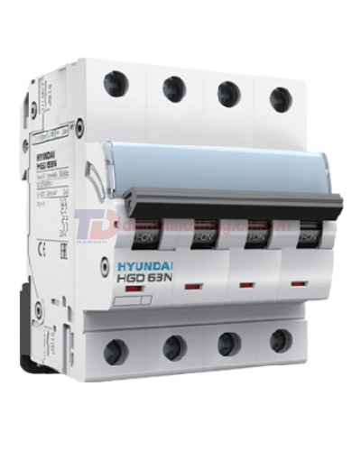 MCB HYUNDAI 4P 50A 6kA ( HGD63N )