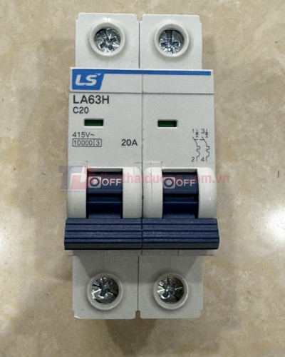 MCB LS 2P 20A 10kA ( LA63H )