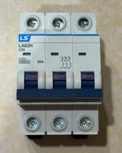 MCB LS 3P 20A 10kA ( LA63H )