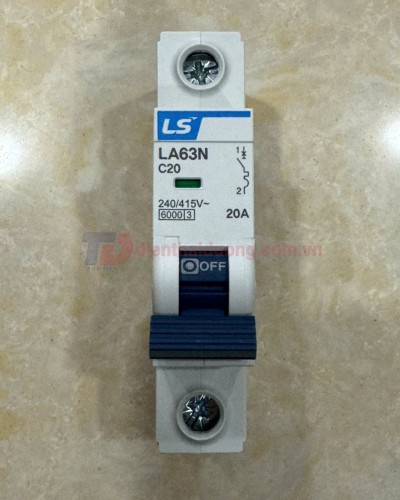 MCB LS 1P 20A 6kA ( LA63N )