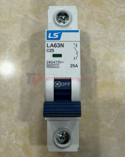MCB LS 1P 25A 6kA ( LA63N )