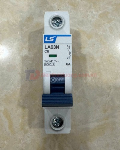 MCB LS 1P 6A 6kA ( LA63N )