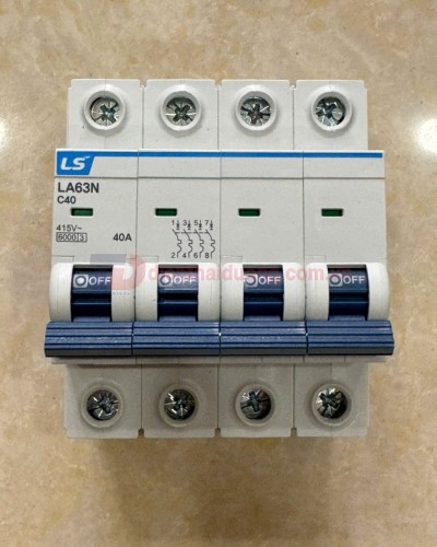 MCB LS 4P 40A 6kA ( LA63N )