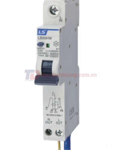 RCBO LS 1P+N 6A 10KA 30mA  ( LB50HW )