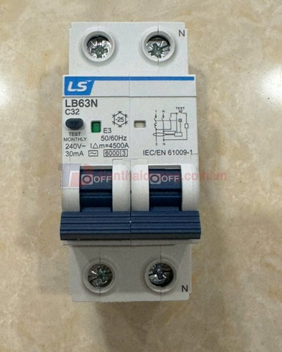 RCBO LS 1P+N 32A 6KA 30mA  ( LB63N )