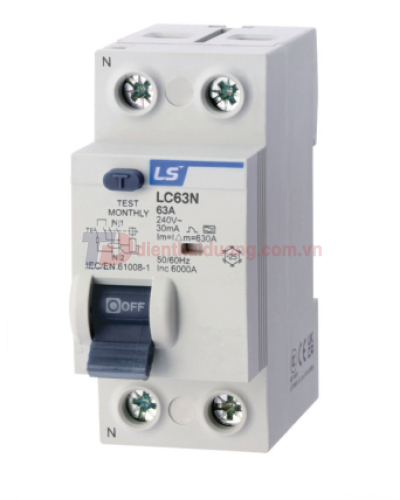 RCCB LS 1P+N 32A 30/100/300mA 6kA ( LC63N 1P+N )