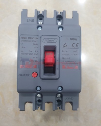MCCB HIMEL 3P 100A 25kA ( HDM3100S10033XX )