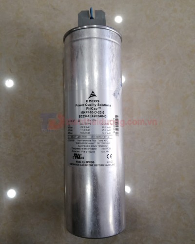 Tụ bù khô EPCOS 3P 20KVAr 440V ( MKP440-D-20.0 )