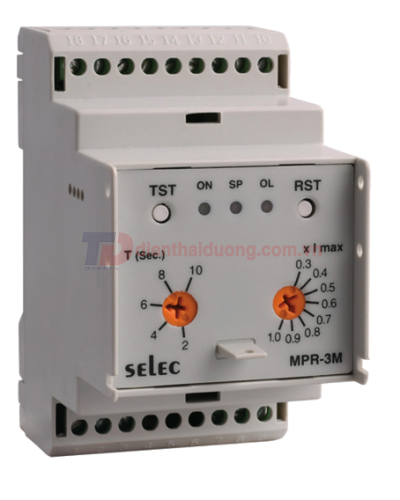 Rơ le bảo vệ động cơ 3 pha 3 dây SELEC MPR-3M-2-415V