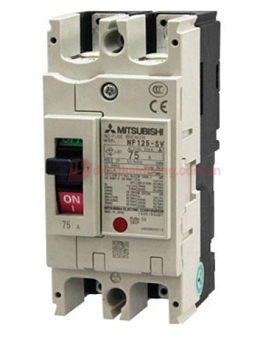 MCCB MITSUBISHI 2P 15A 100kA ( NF125-HV )