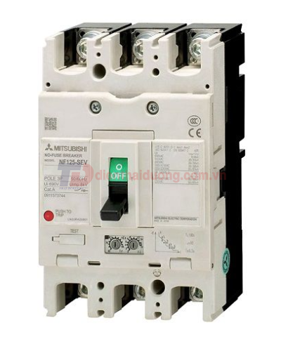 MCCB MITSUBISHI 3P 32A 70kA chỉnh dòng 0.5-1.0*In ( NF125-HEV )