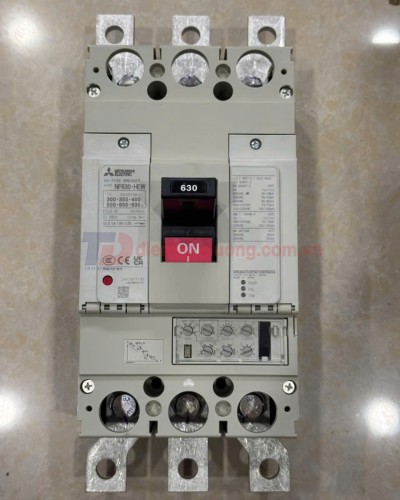 MCCB MITSUBISHI 3P 630A 70kA chỉnh dòng 0.5-1.0*In ( NF630-HEW )