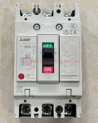 MCCB MITSUBISHI 3P 30A 5kA ( NF63-CV )