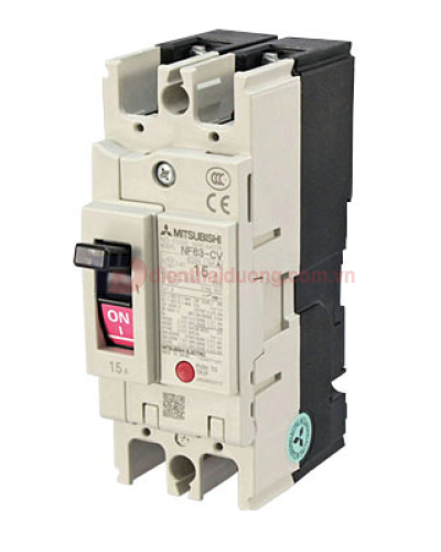 MCCB MITSUBISHI 2P 15A 7.5kA ( NF63-CV )