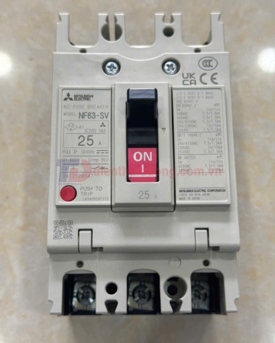 MCCB MITSUBISHI 3P 25A 7.5kA ( NF63-SV )